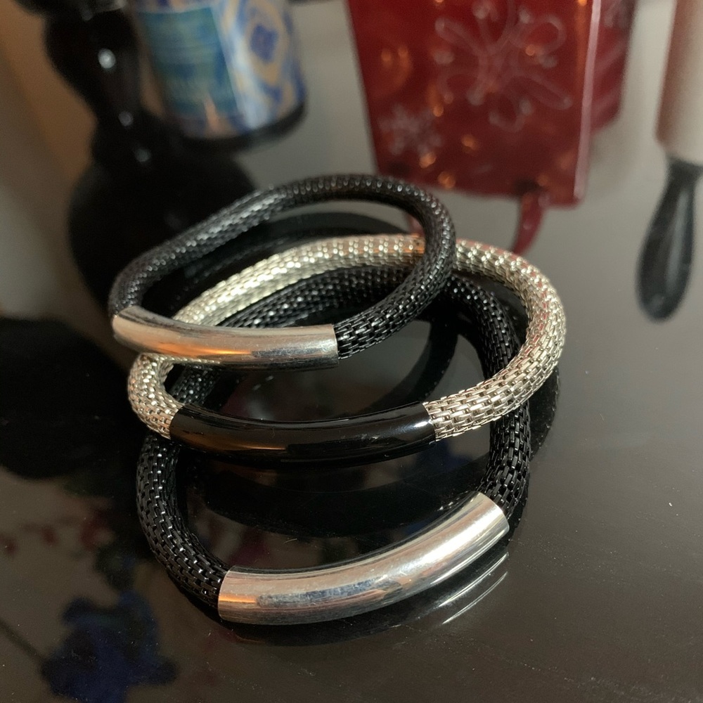 3 black&silver bracelets 🖤🤍 - Picture 3 of 5